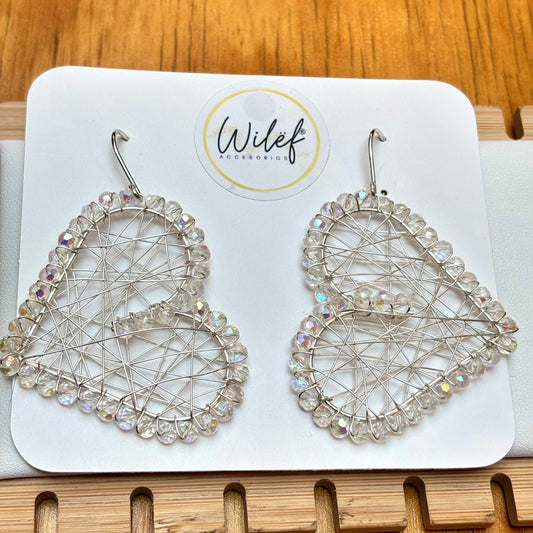 Aros Corazón Hechos a Mano – Joyería Artesanal Mujer