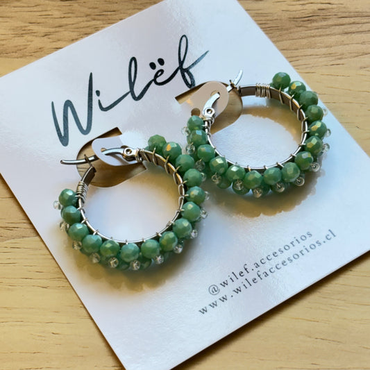 AROS DISEÑO ARGOLLA - CRISTALES TURQUESA