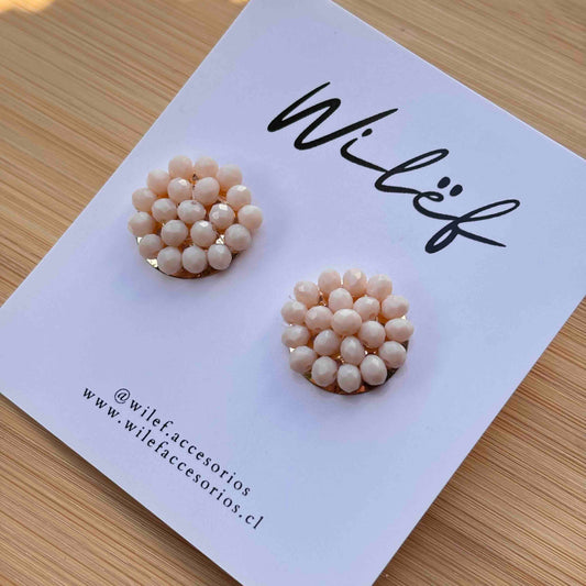 Topitos Cristales Color Beige